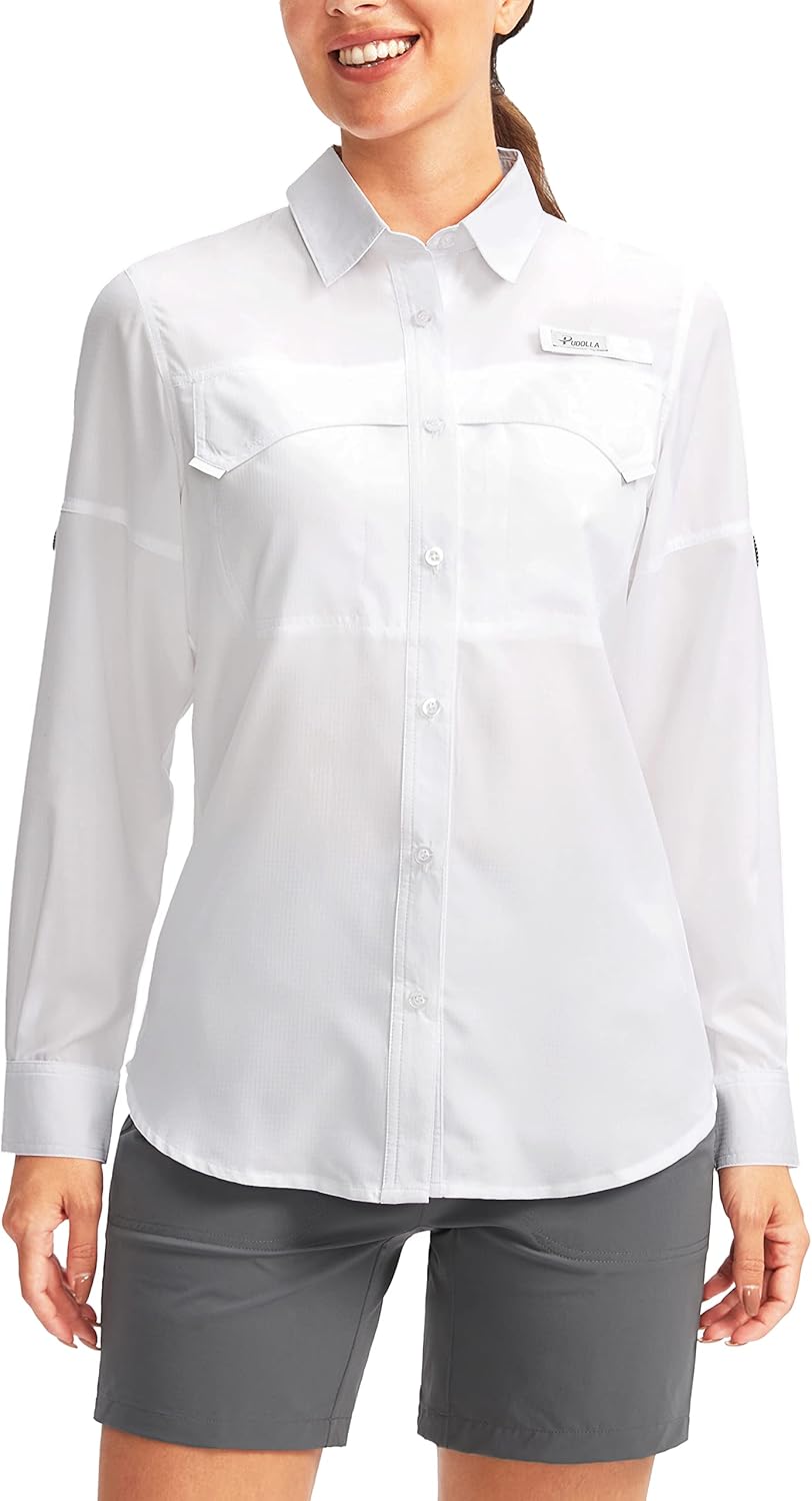 Pudolla Women's UPF 50+ UV Sun Protection Long Sleeve Shirts