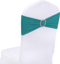 Turquoise Spandex Chair Sashes with Buckle Slider - Stretchy Event