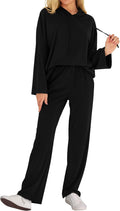 MASCOMODA Fall Two Piece Outfits for Women Ribbed Knit Lounge Set