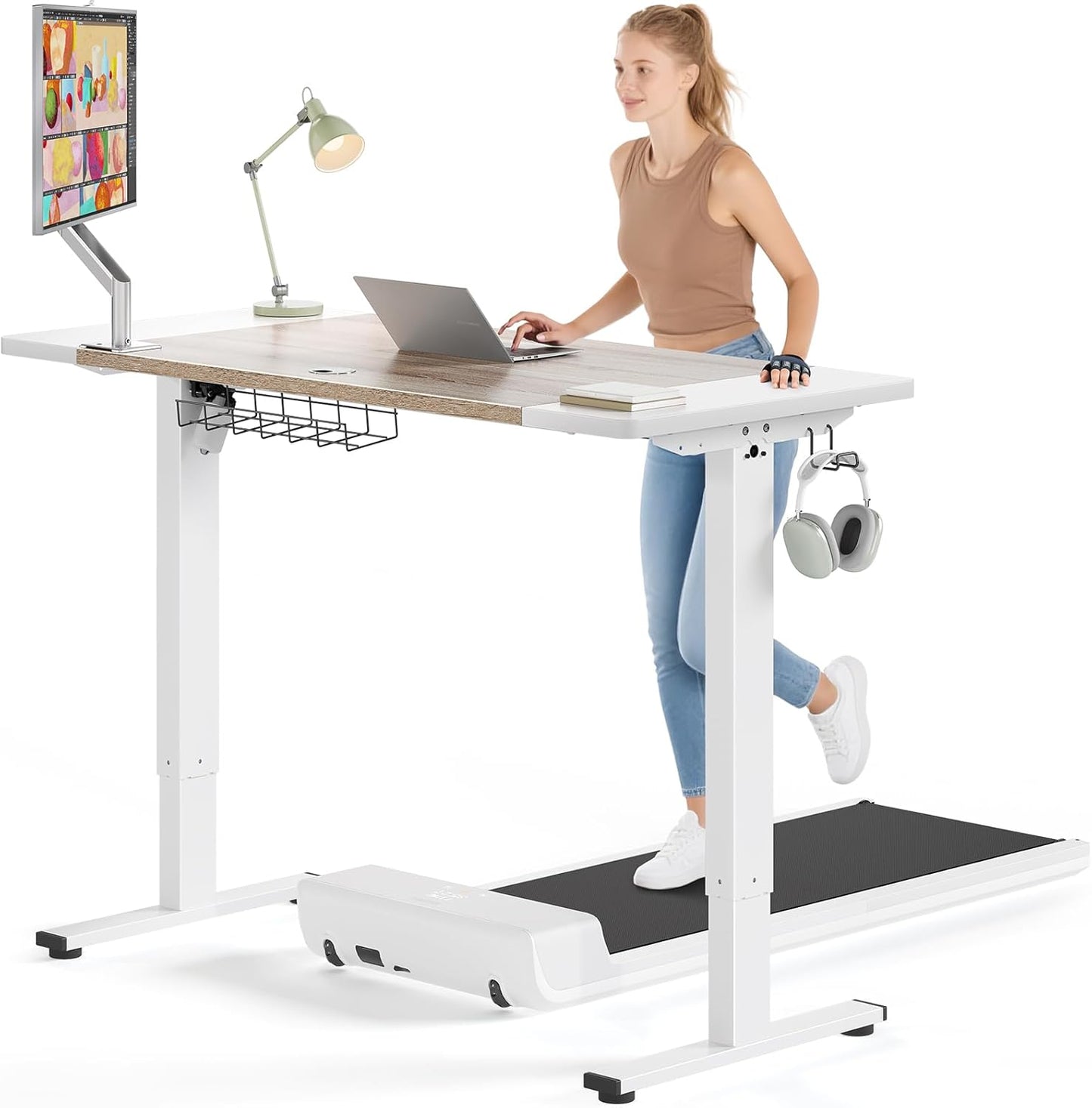SIAGO Electric Standing Desk Adjustable - 63 x 24 Inch Sit Stand
