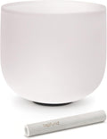 TOPFUND 8 in A Note Quartz Crystal Singing Bowl - Third Eye Clarity