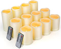 Enido Flameless Candles Set of 12 for Outdoor Use and Decor