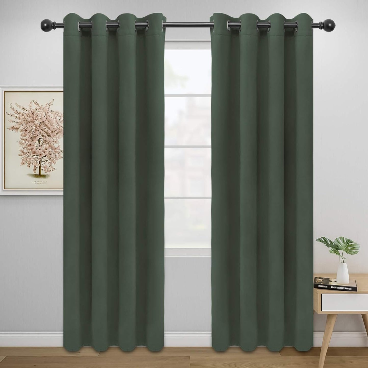 Easy-Going Blackout Curtains for Bedroom and Living Room Use