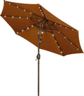 Blissun 9 ft Solar Umbrella with LED Lights for Outdoor Fun