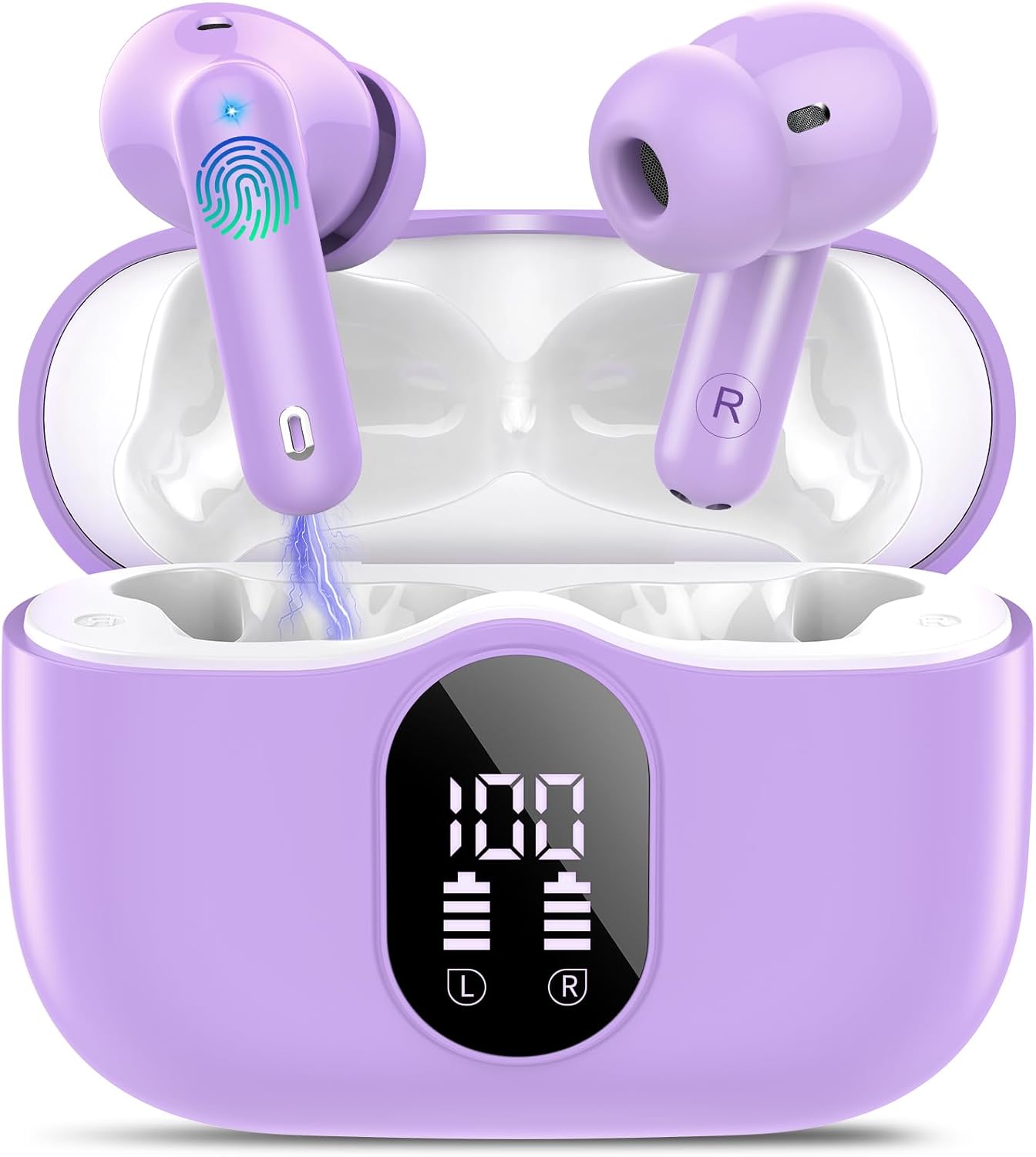 Wireless Earbuds with Noise Cancelling Mic and IP7 Waterproof