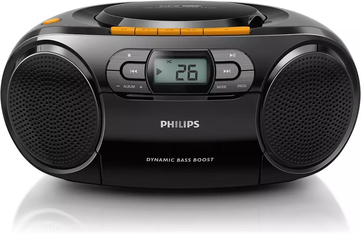 Philips Portable CD Player Boombox for Music Lovers on the Go