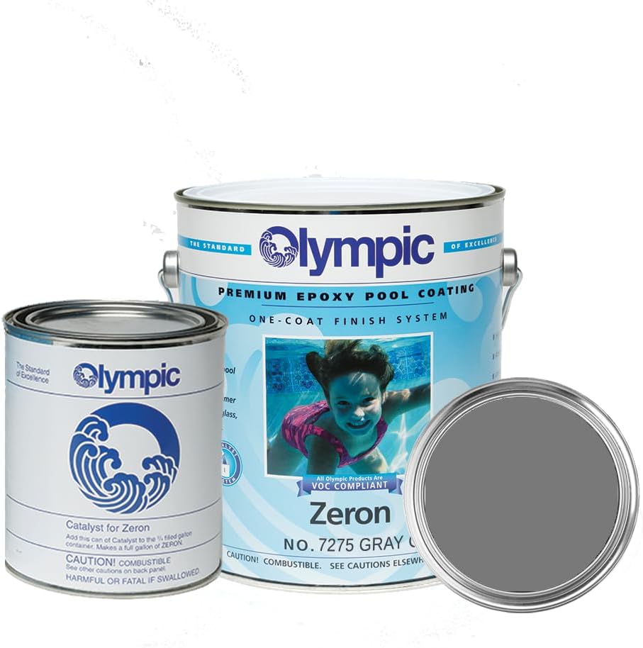 Olympic Pool Paint - Zeron Gray Oasis - Two-Part Epoxy Paint