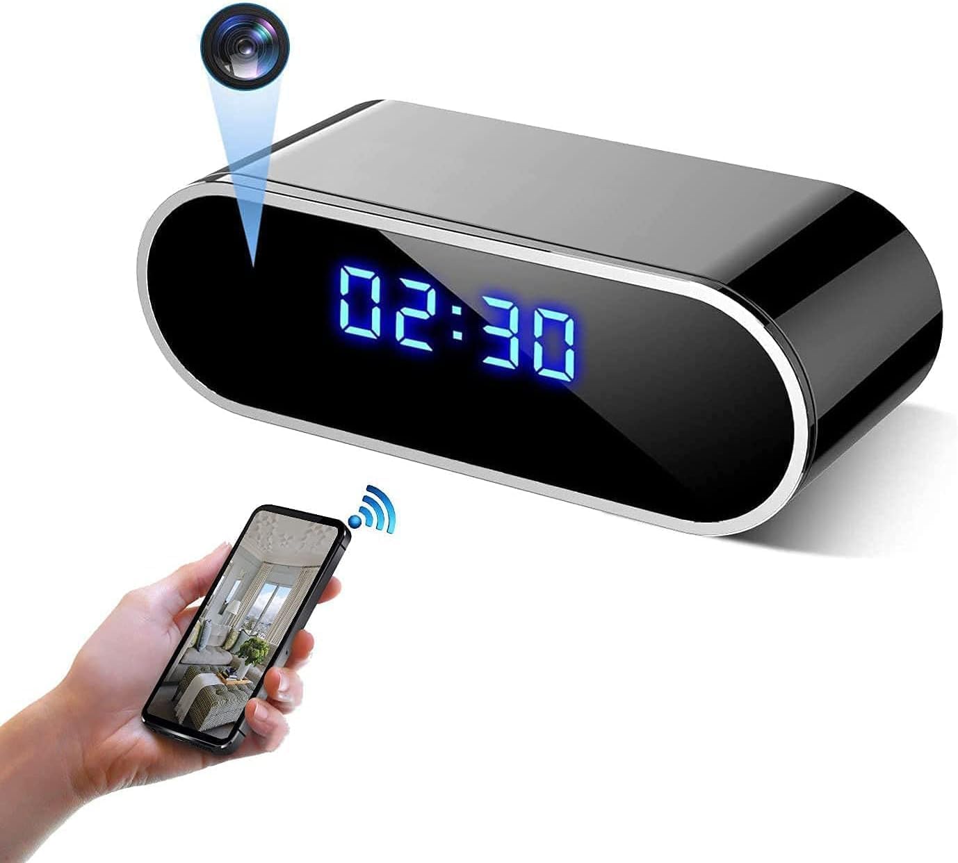 4K Full UHD Spy Camera Hidden in Clock for Home Security