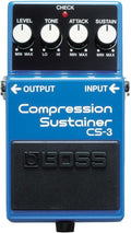 Boss CS-3 Compressor/Sustainer Pedal - Smooth Compression and Sustain