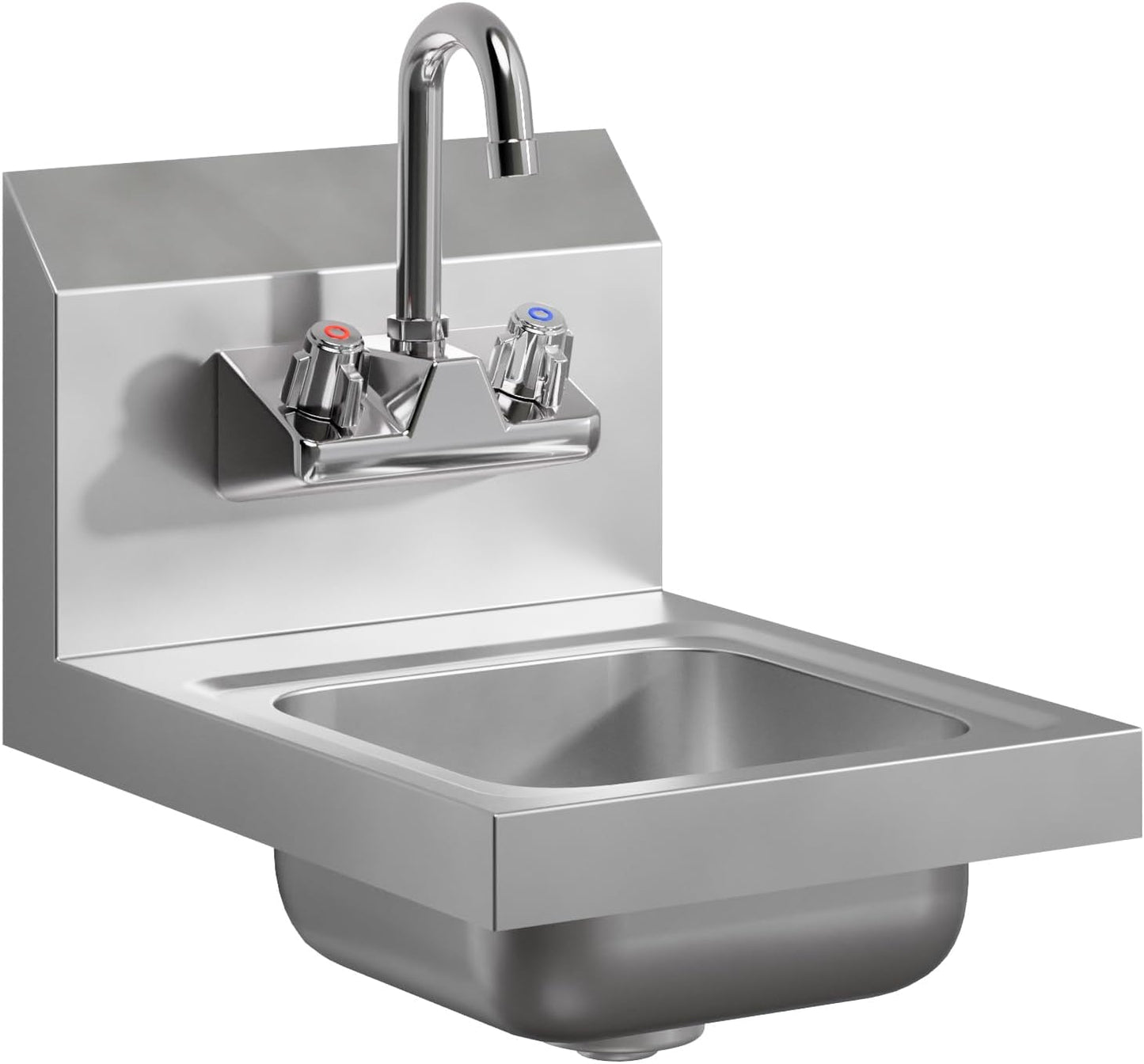 AmGood Stainless Steel Wall Mount Hand Sink for Efficient Washing
