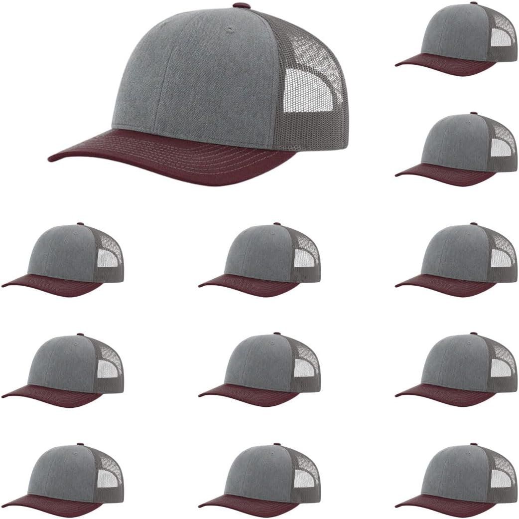 Richardson 112 Classic Six-Panel Adjustable Snapback Trucker Cap