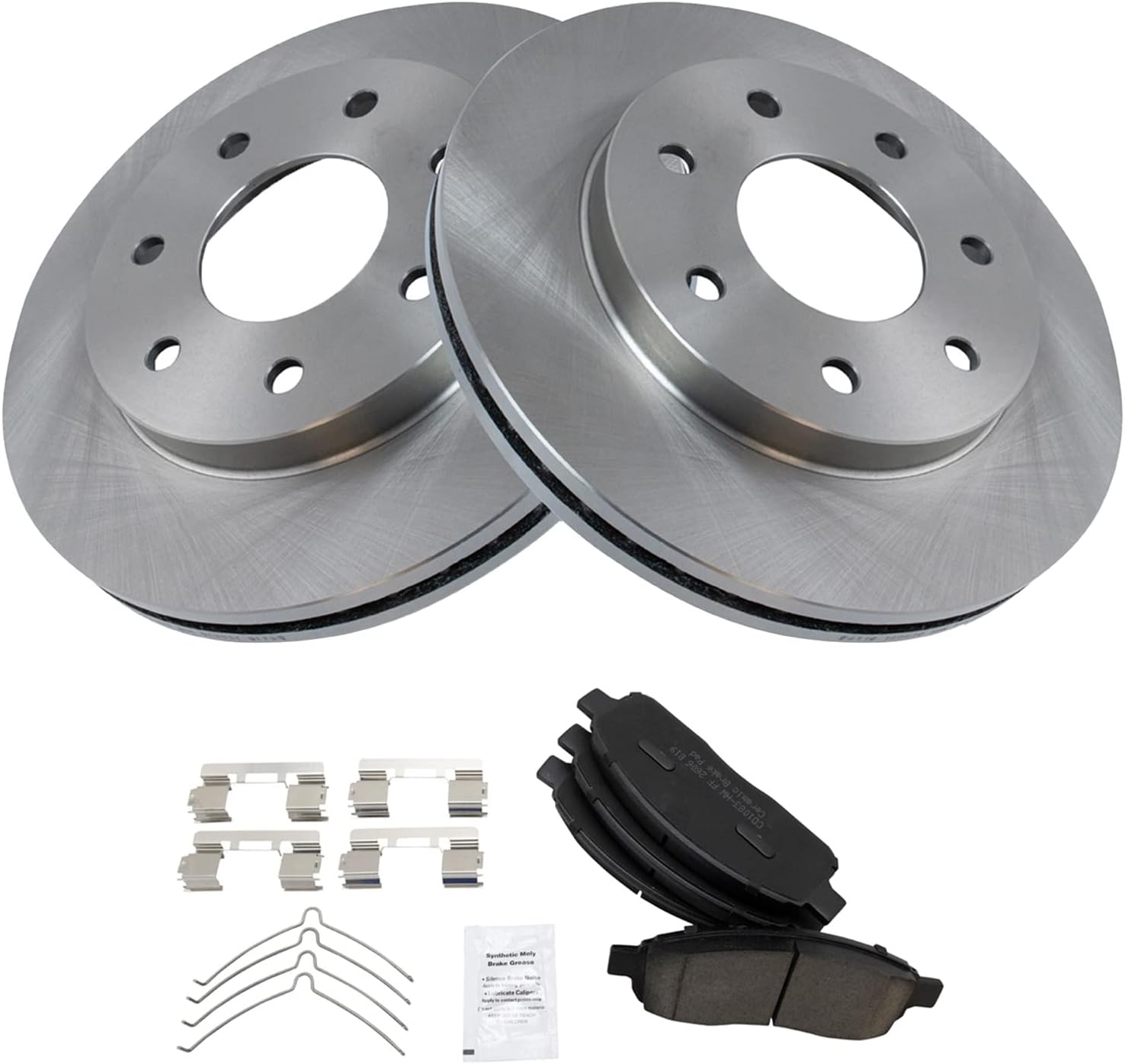 TRQ Front Brake Pad & Rotor Kit for 2004-2008 Ford F-150