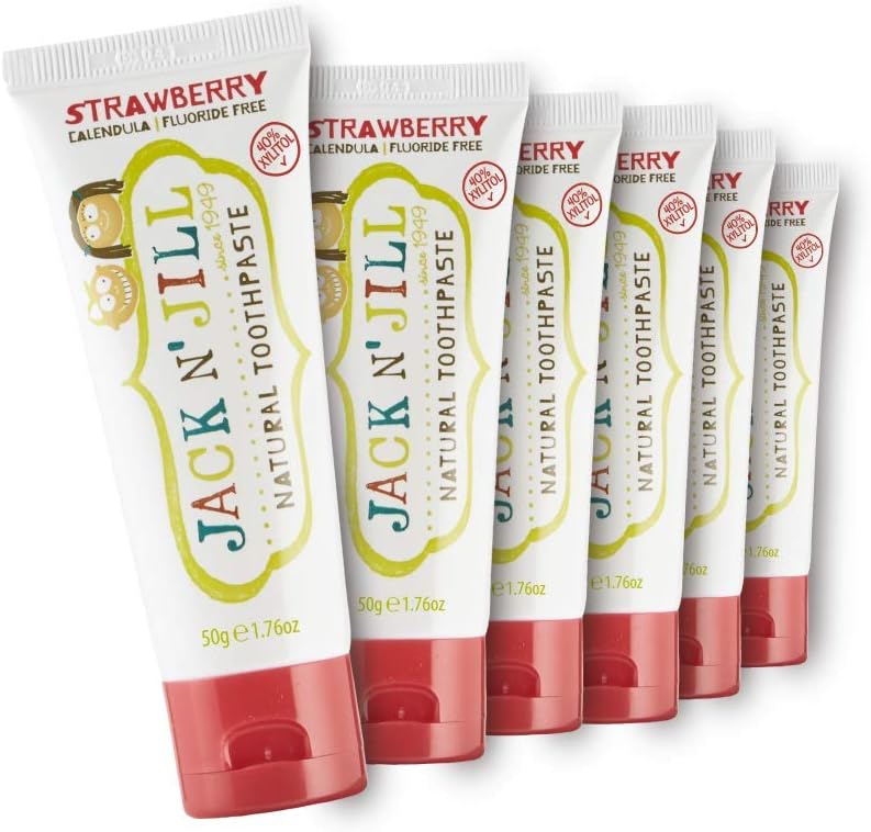 Jack N' Jill Natural Toothpaste for Kids - Fluoride Free & Safe