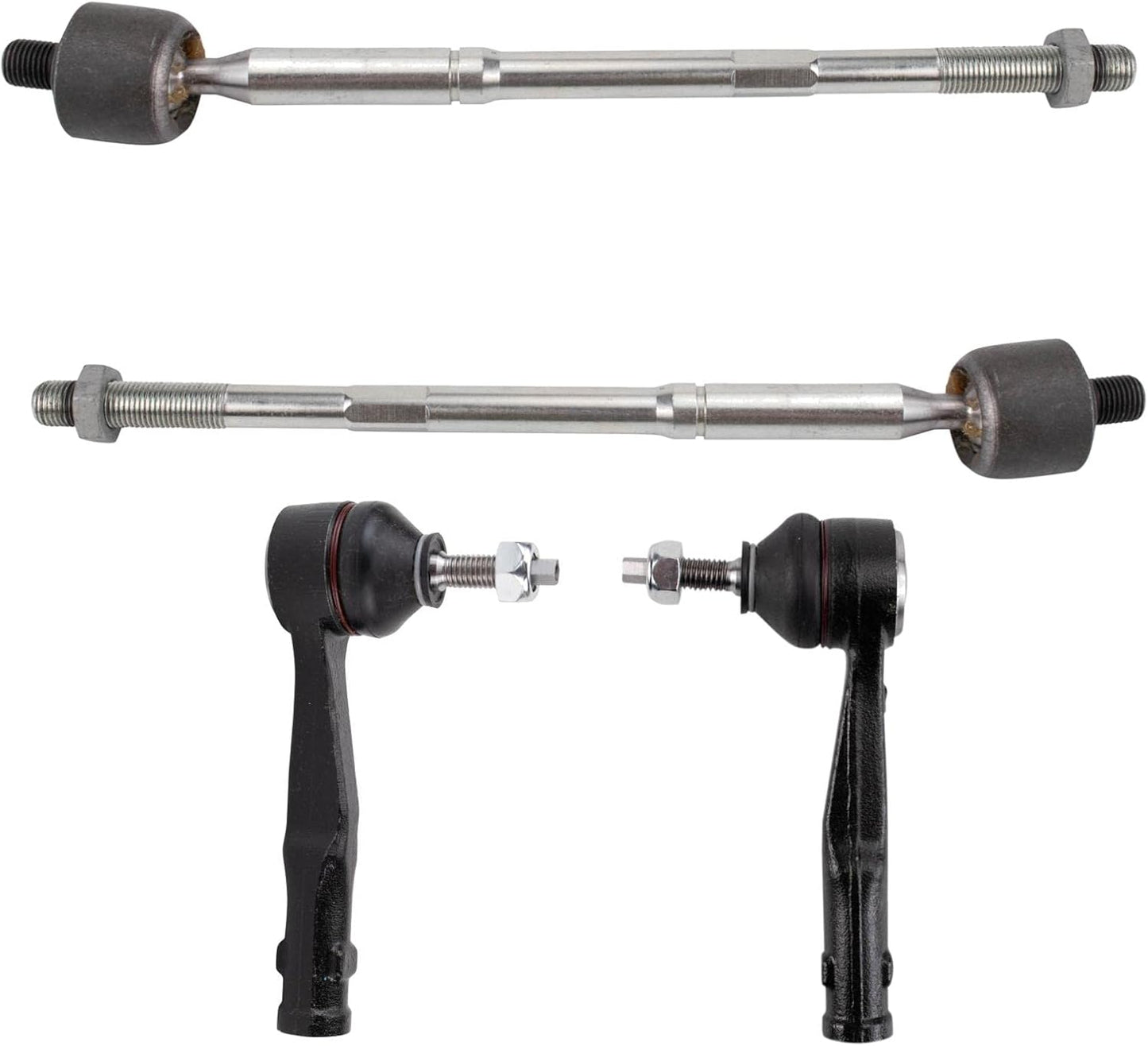TRQ Front Inner & Outer Tie Rod Set for 2017-2020 Jeep Compass