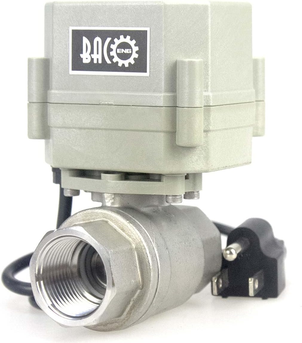 BACOENG Motorized Ball Valve 3/4in DN20 for Efficient Water Control