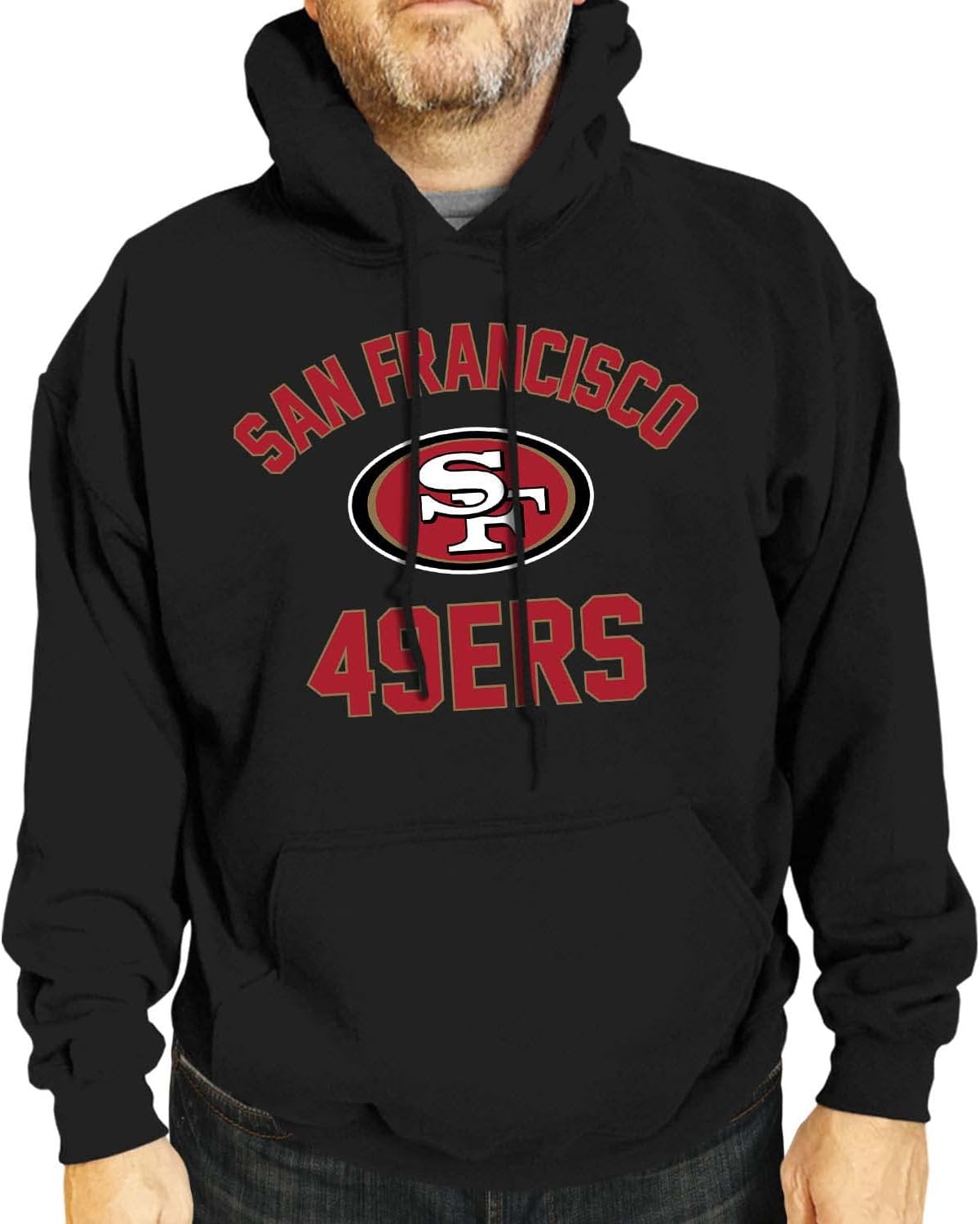 NFL Adult Gameday Hooded Sweatshirt for San Francisco 49ers Fans