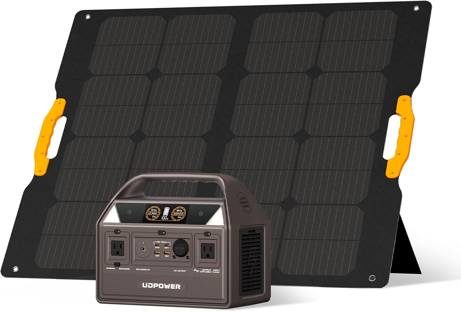 UDPOWER C600 Portable Power Station - Reliable 600W AC Output