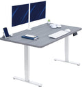 55 x 28 in Dual Motor Sit Stand Desk with Memory - Dark Gray Top