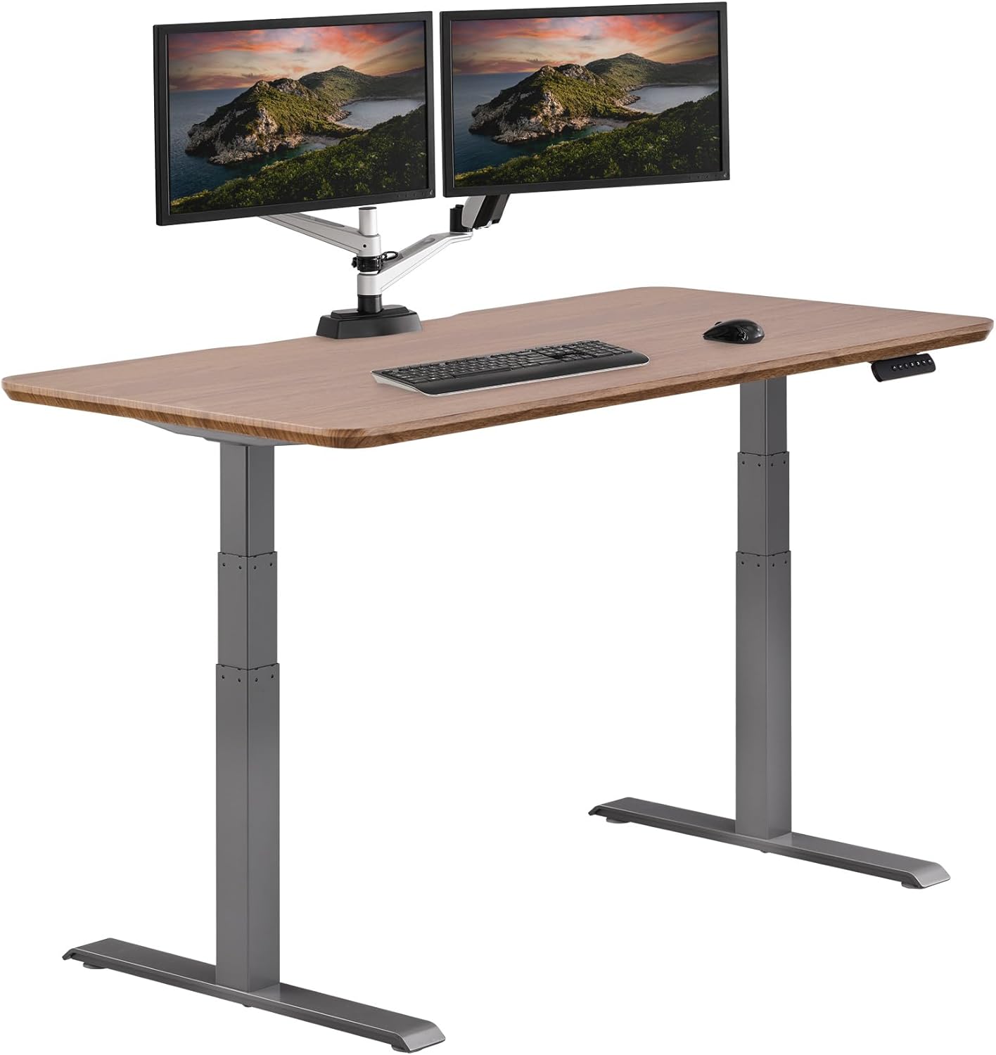 Vari Electric Standing Desk - Height-Adjustable Dual Motor - Stable T-Legs
