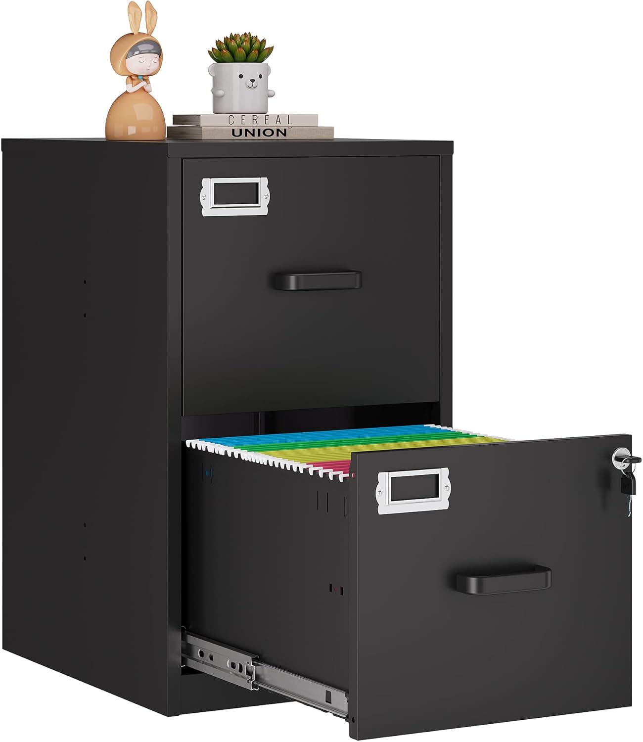 2 Drawer File Cabinet with Lock for Home Office Storage Needs