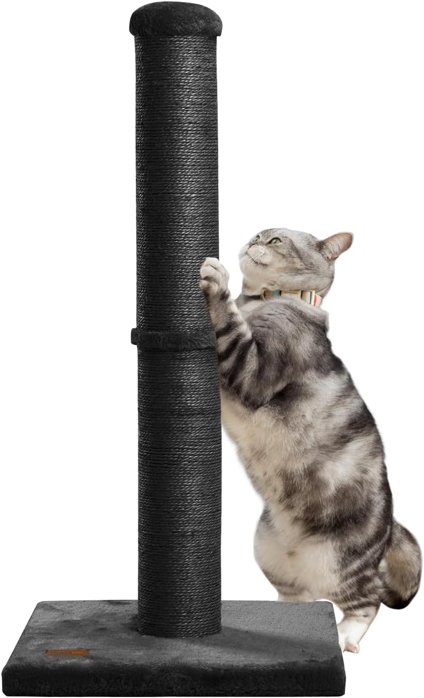 34inch Cat Scratching Post with Natural Sisal Rope for Cats