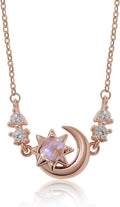 Meissa Moon Chain Necklace for Women Sterling Silver - Dainty