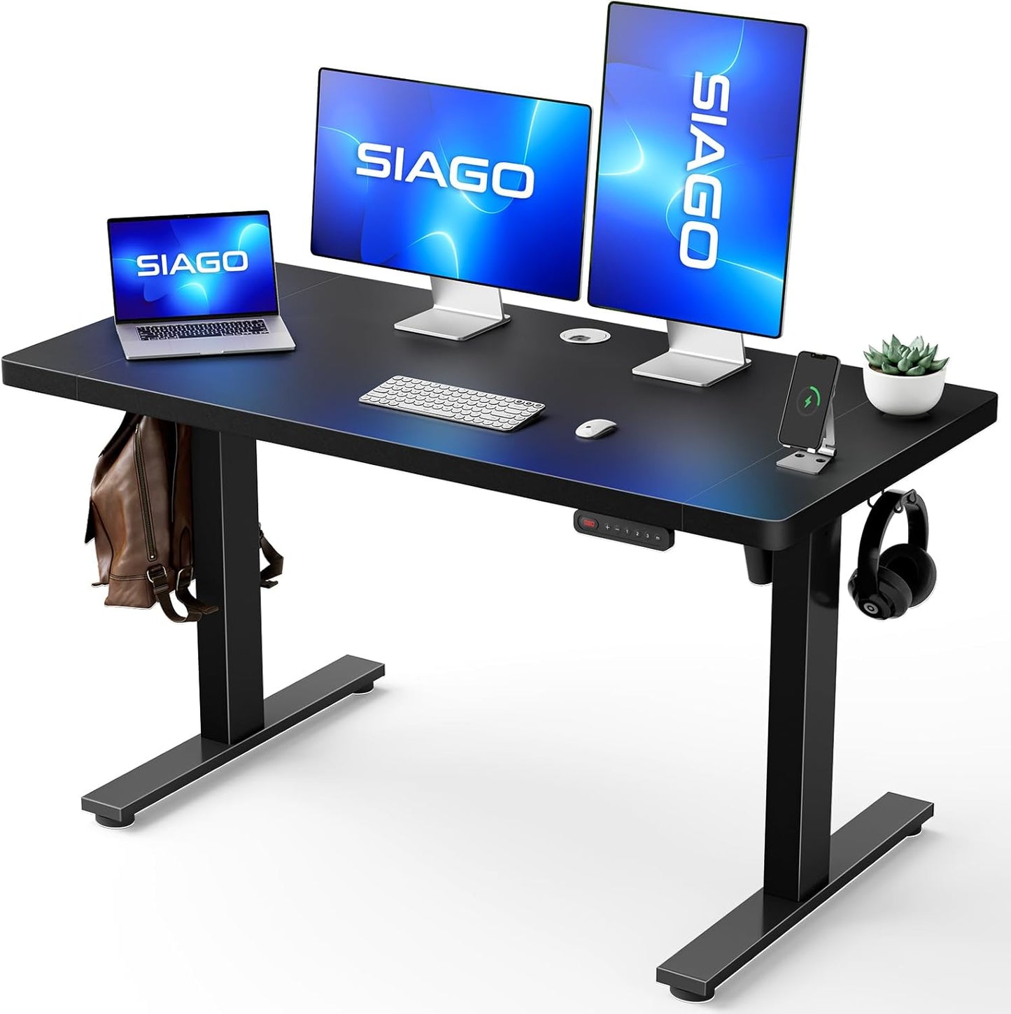 SIAGO Electric Standing Desk - Adjustable Height for Effortless Comfort