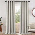 Blackout Curtains for Bedroom 52x108 in - Light Beige Thermal Panels