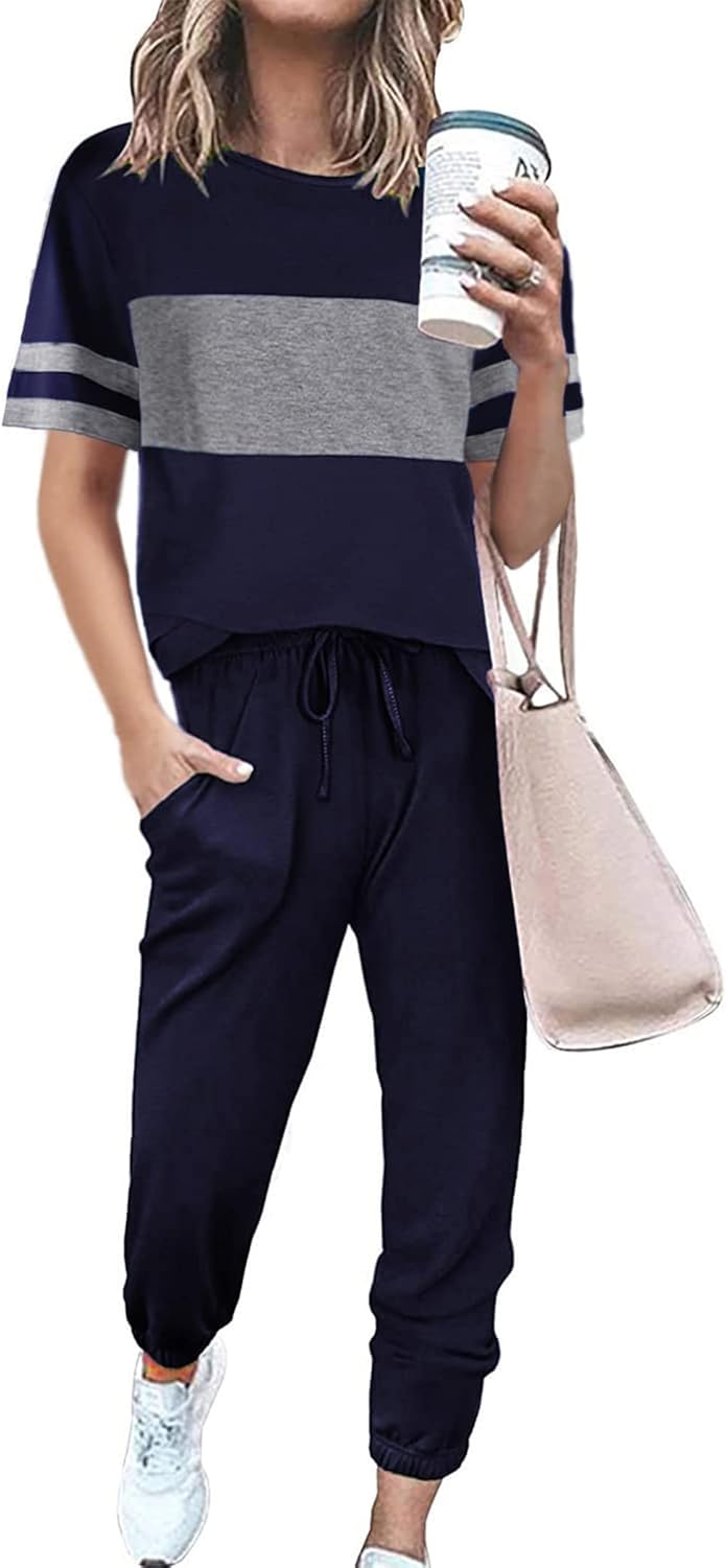 PRETTYGARDEN Women's Two Piece Lounge Sets for Spring Summer