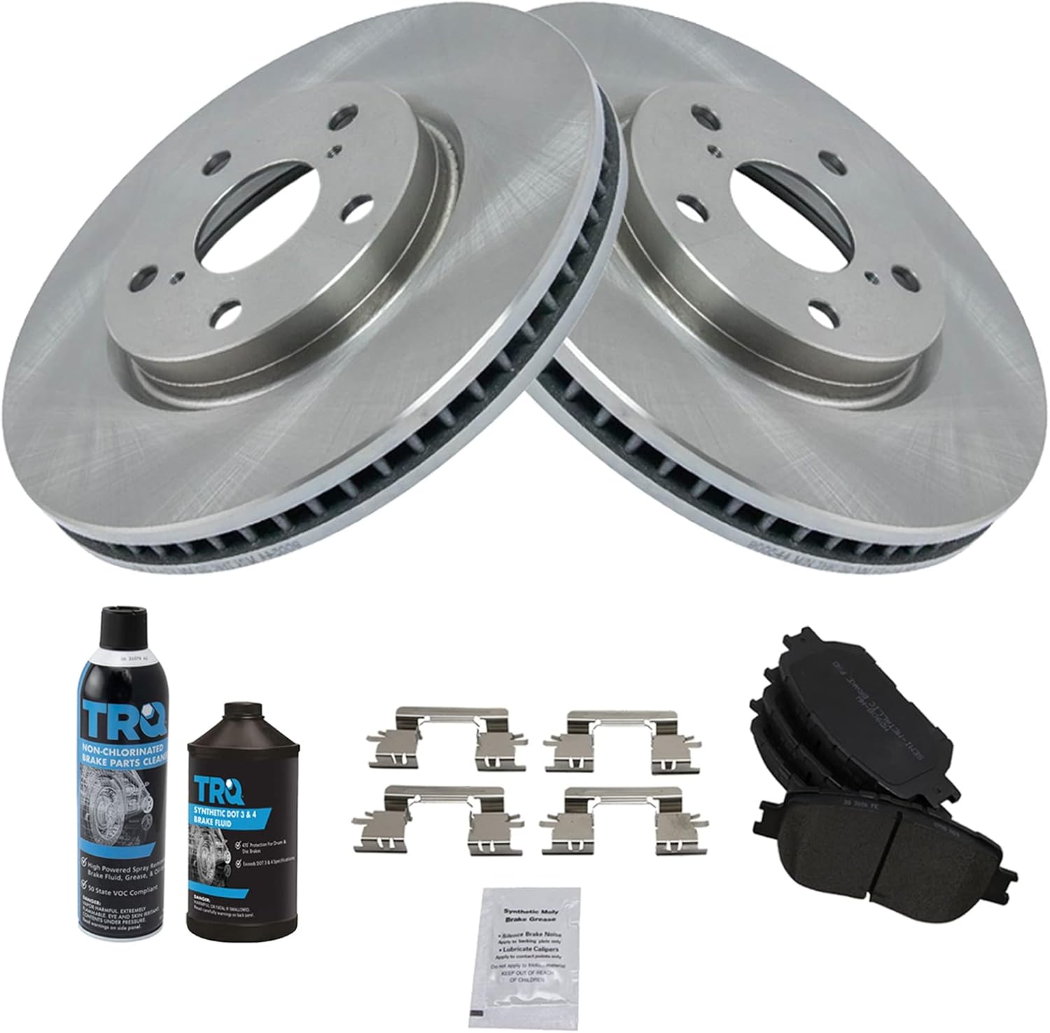 TRQ Front Brake Pad & Rotor Kit for Lexus GS300 & IS250
