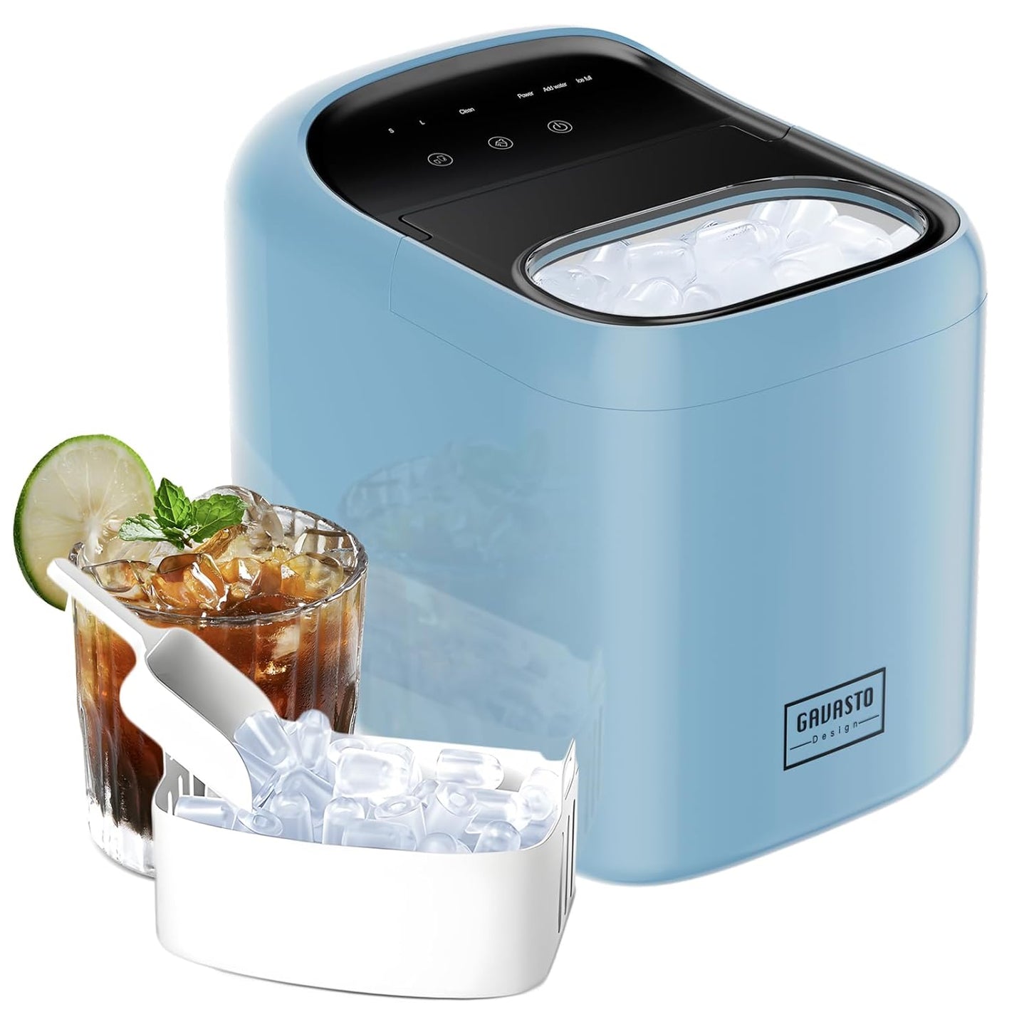 GAVASTO Ice Maker: Quick 9-Cube Ice in 6 Mins!