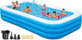 Extra Large Inflatable Pool with Pump 130in x 72in x 22in - Oversized