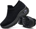 Women's Walking Shoes Sock Sneakers - Lightweight Air Cushion Slip On