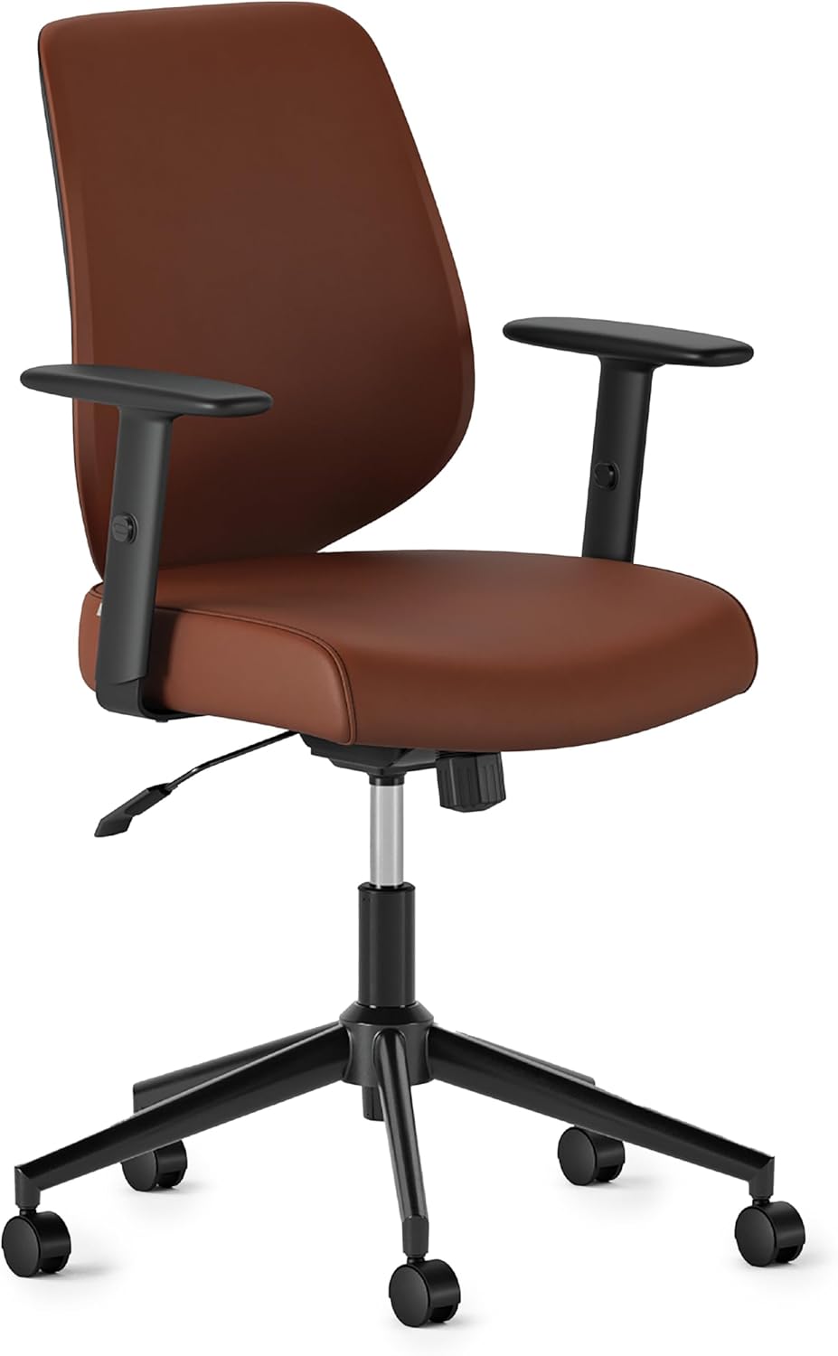 Vegan Leather Swivel Chair - Better Posture & Productivity