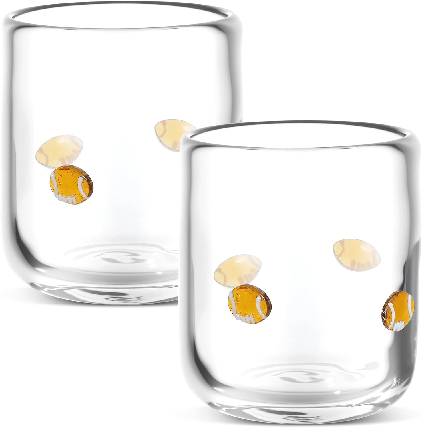 Football Icon Juice Glasses for Parties and Celebrations