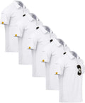 ZITY Mens Polo Shirt 5 Pack Short Sleeve Moisture-Wicking (Style TWHF)