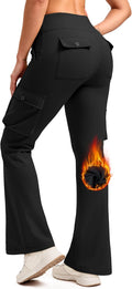 G Gradual Women's Fleece Lined Cargo Pants - Warm Water Resistant Fit