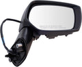 TRQ Passenger Side Power Mirror Smooth Black Cover - Direct Fit