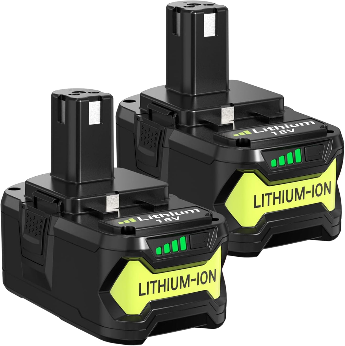 2Pack 8.0Ah High Capacity 18V Replacement for Ryobi Tools