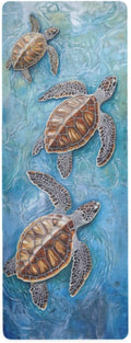 Sea Turtles Yoga Mat 71 x 26 in - Lightweight Foldable Travel Mat