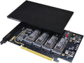 PCIe4.0 x16 to M.2 NVMe SSD Expansion Card with Heatsink