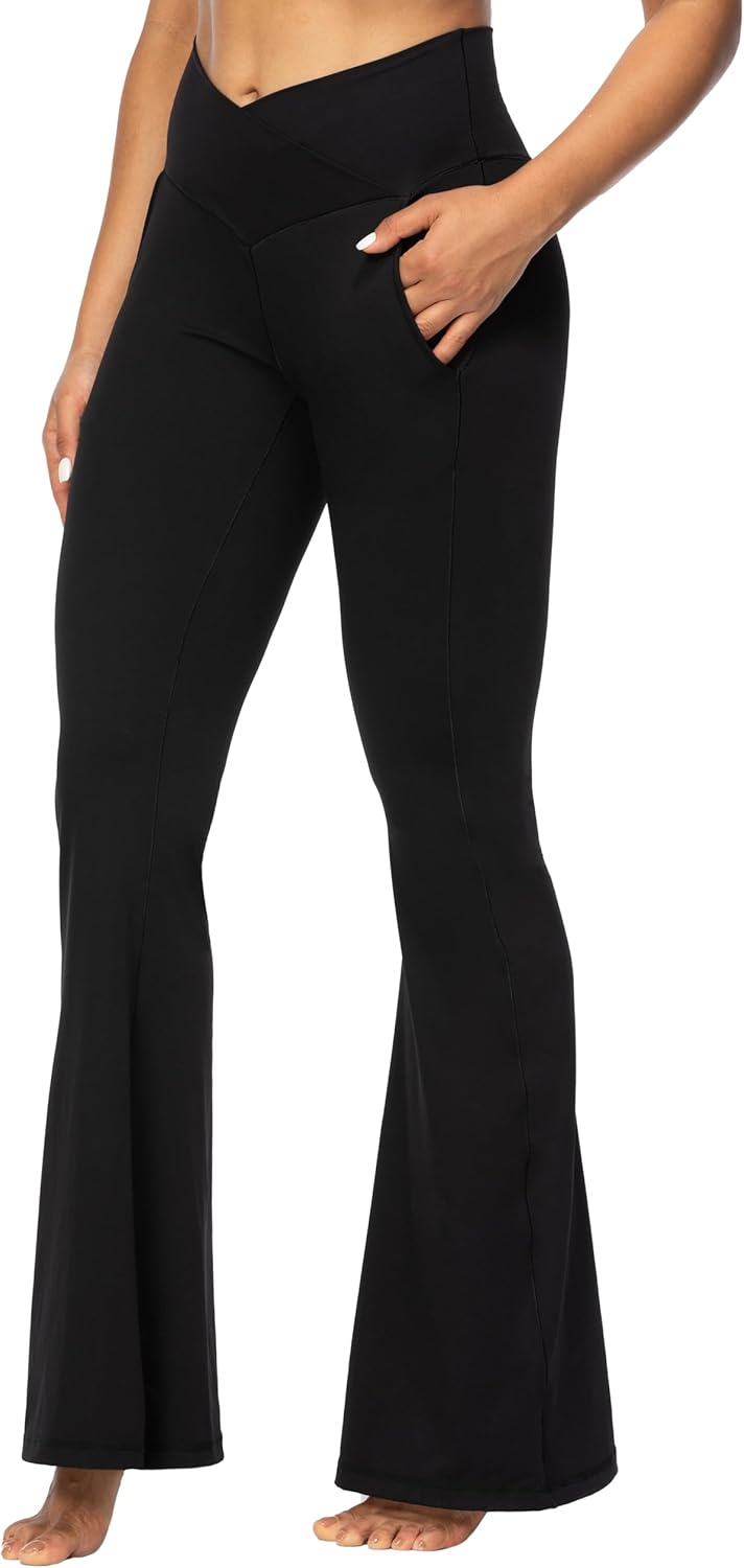 Sunzel Flare Leggings with Pockets & Tummy Control