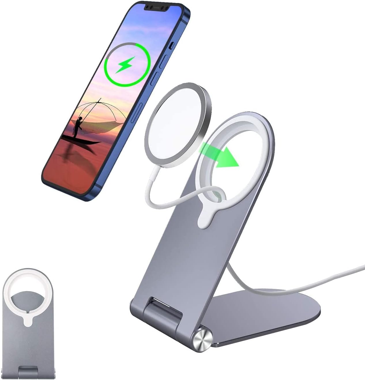 Foldable & Adjustable MagSafe Stand | Aporia