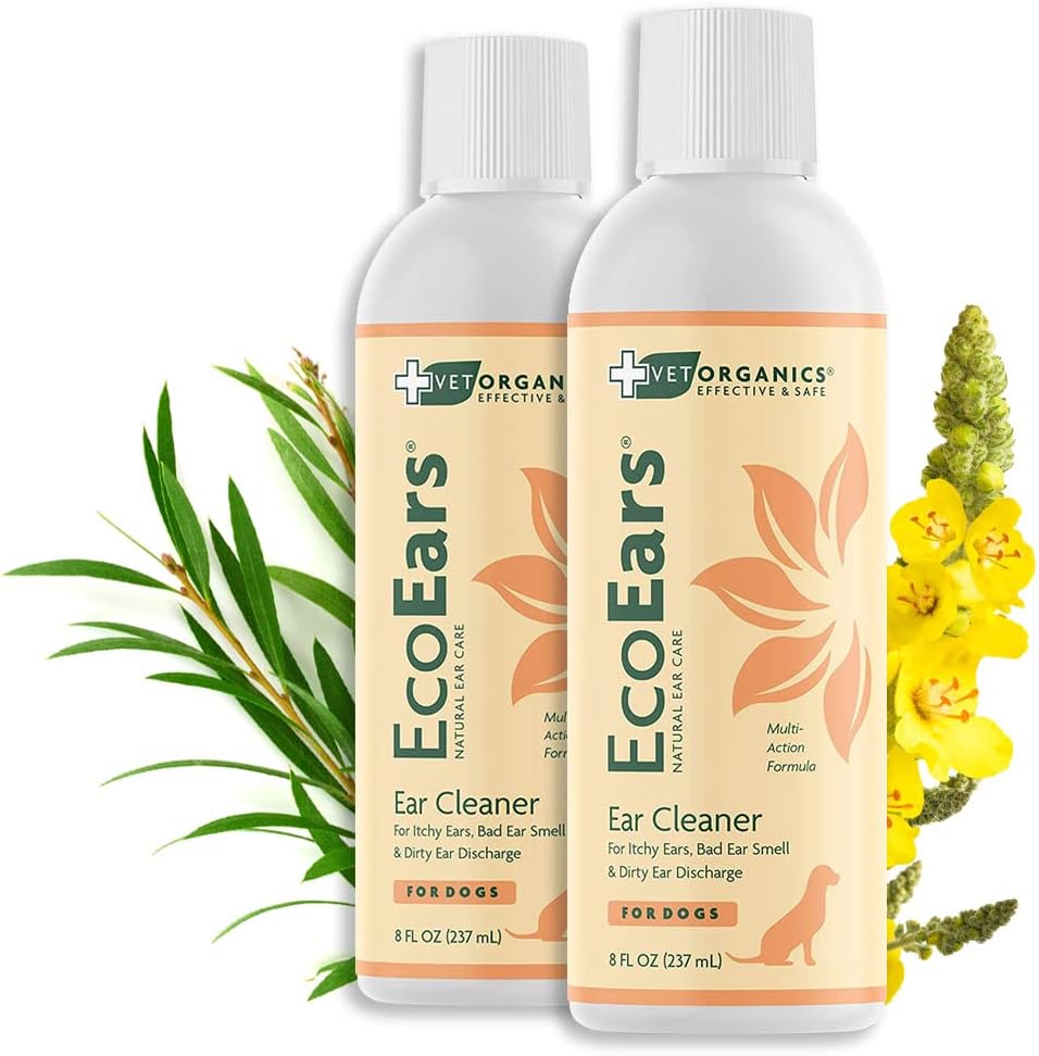 EcoEars Dog Ear Cleaner Solution for Healthy Canine Ears