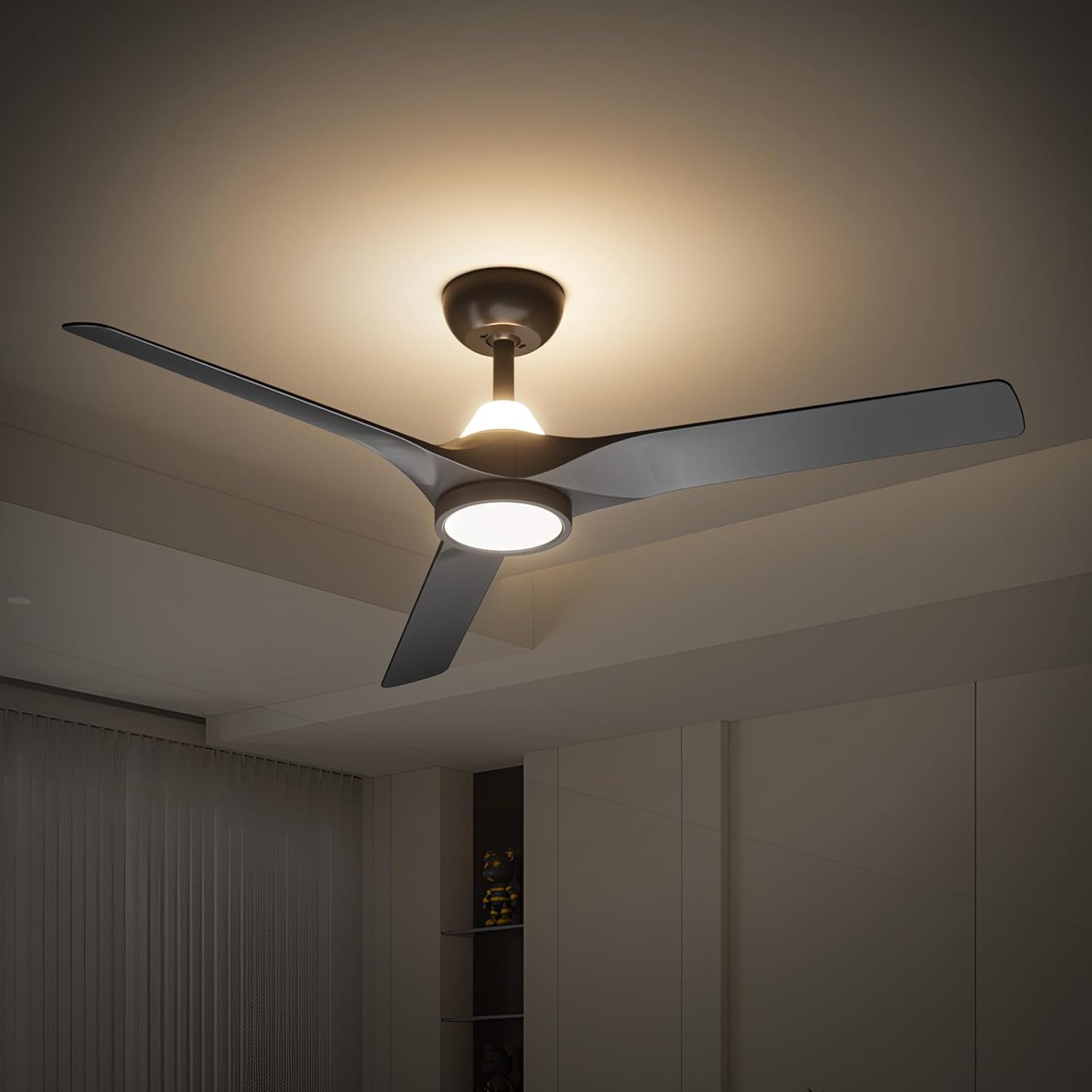 Modern Ceiling Fan with Lights and Remote for Any Space