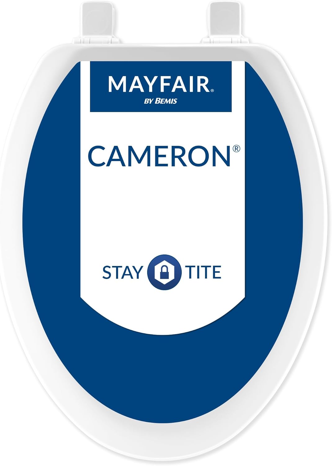 Mayfair 1841EC 000 Cameron Toilet Seat: Durable Elongated Design