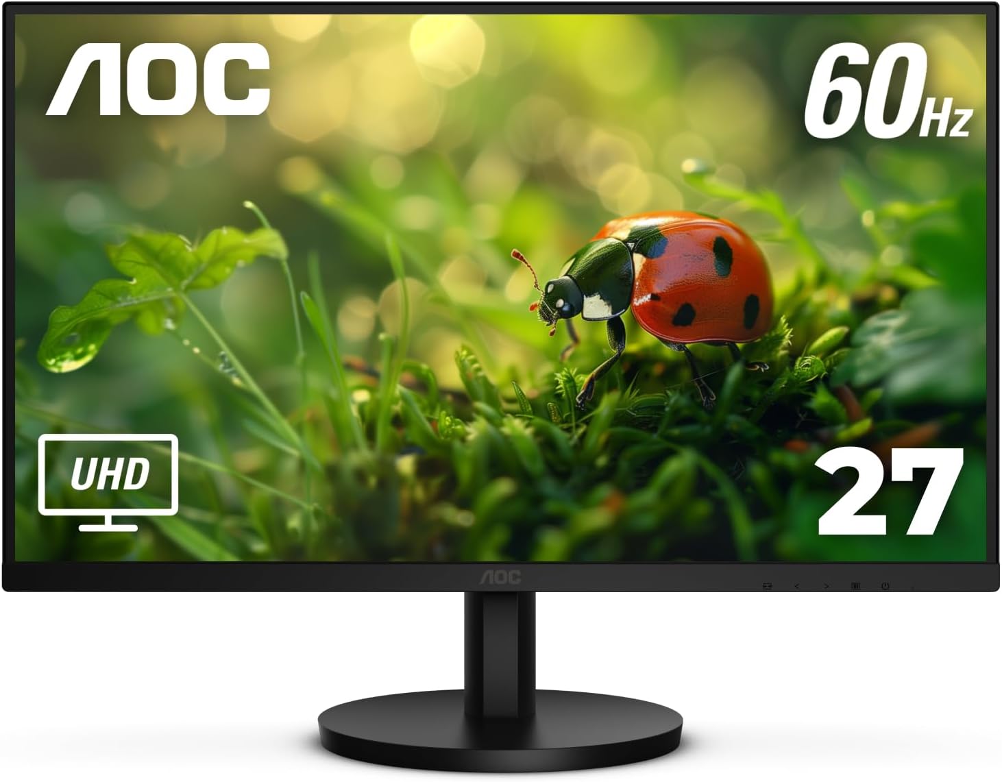 AOC 27 4K UHD Frameless Monitor, Eye Care, 1B+ Colors