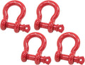 1 in Anchor Shackle Forged Carbon Steel 4 Pack - Heavy Duty Recovery