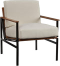 Ashley Tilden Mid-Century Ivory Accent Chair