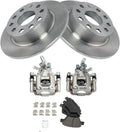 TRQ Rear Brake Pad & Rotor Kit for Audi A3 & VW Beetle GTI